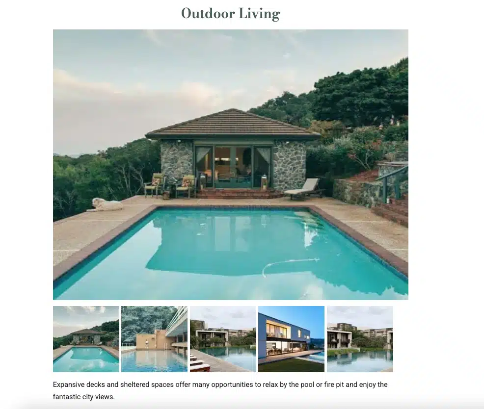 outdoor space on rntl.nz website